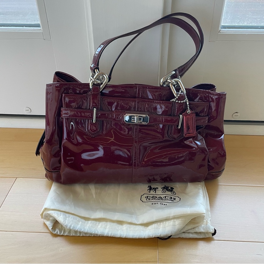 Coach Chelsea Patent Leather Jayden Carryall - J1293-F17855 Purse Handbag